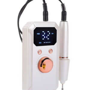 Portable Nail Drill Station – Rose Gold Digital E-File with Dock
