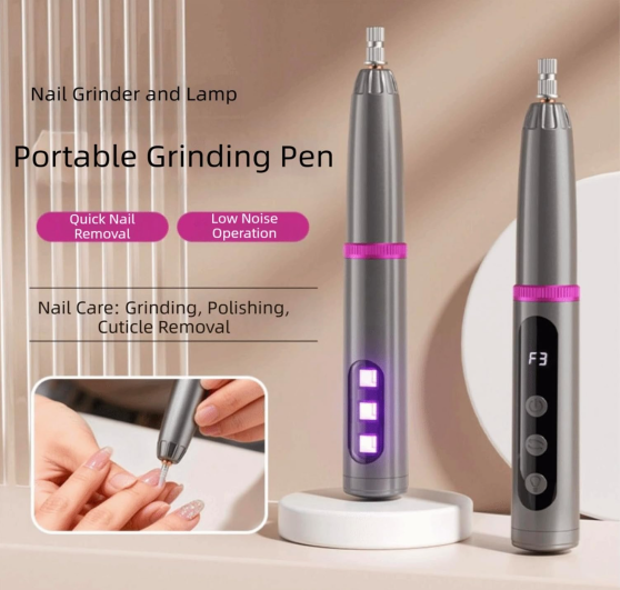 2-in-1 Cordless Nail Drill & UV Curing Pen – Fuchsia Accent