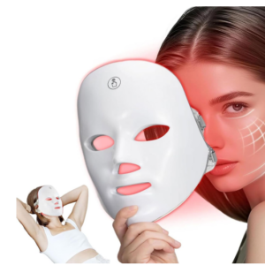 Full-Face Red Light LED Therapy Mask – Anti-Aging Device
