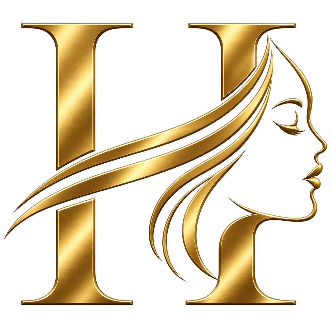 HENSU gold monogram logo